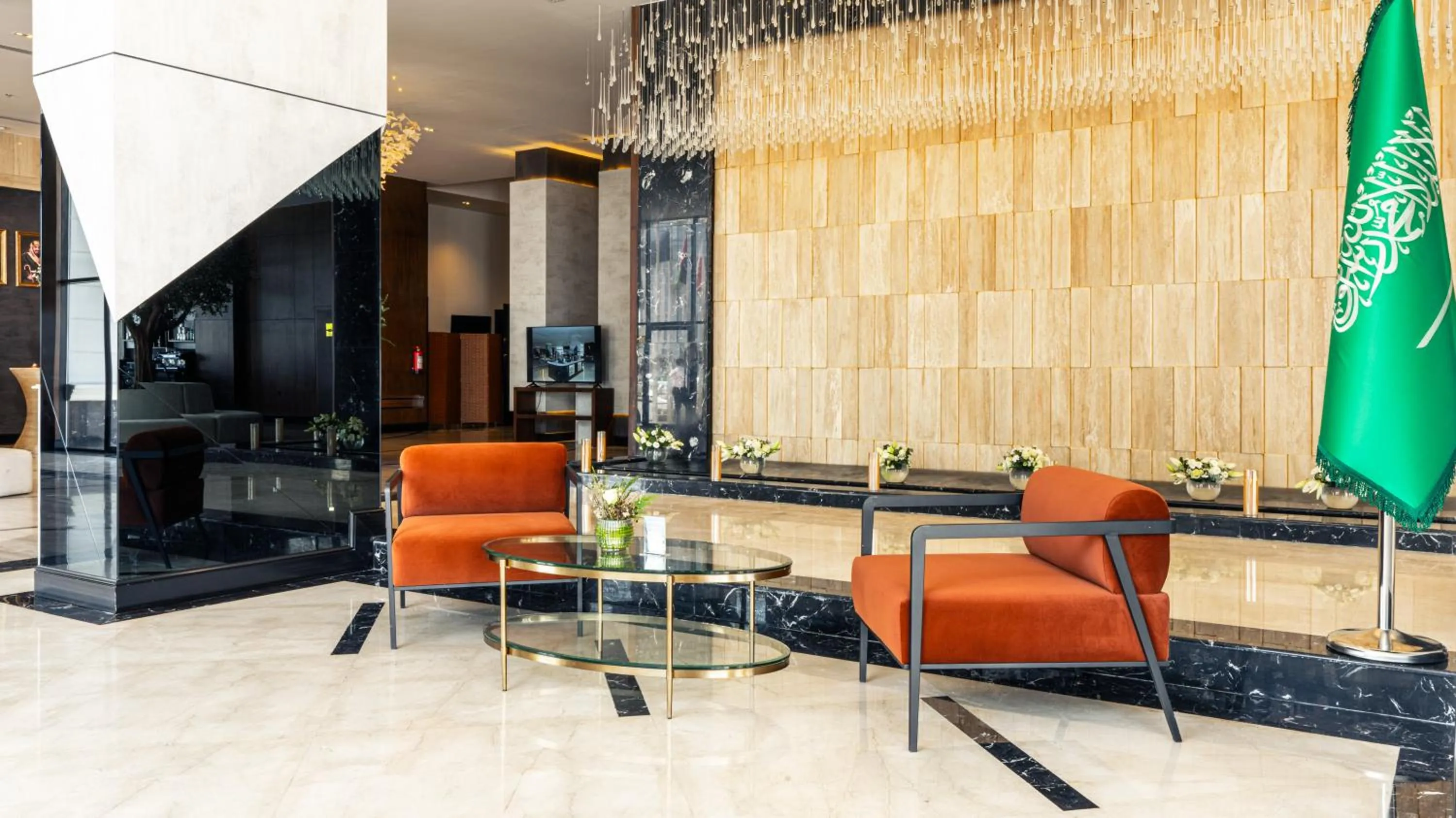 Seating area in Novo Hotel