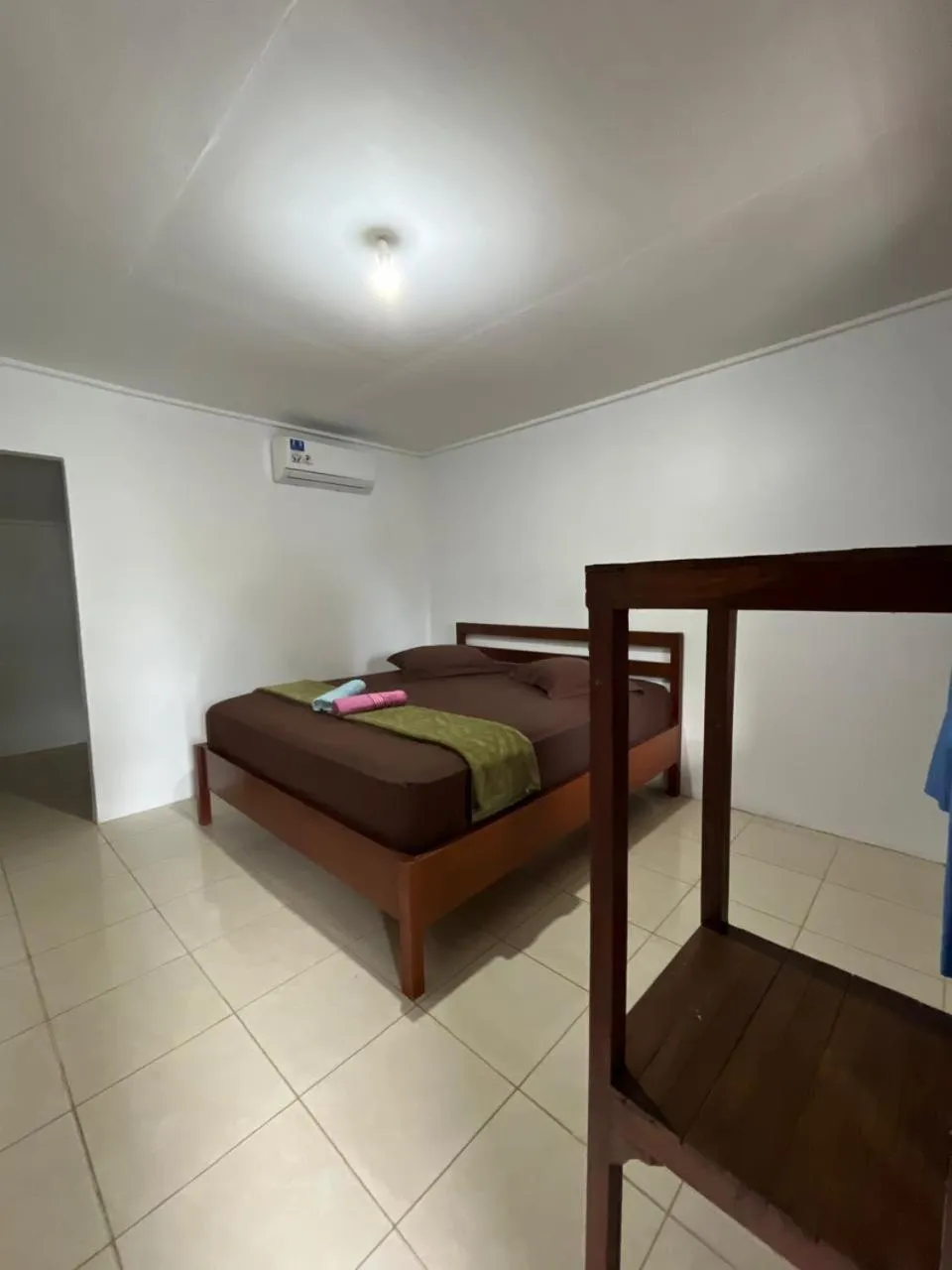 Bed in Olala Bungalows and Restaurant