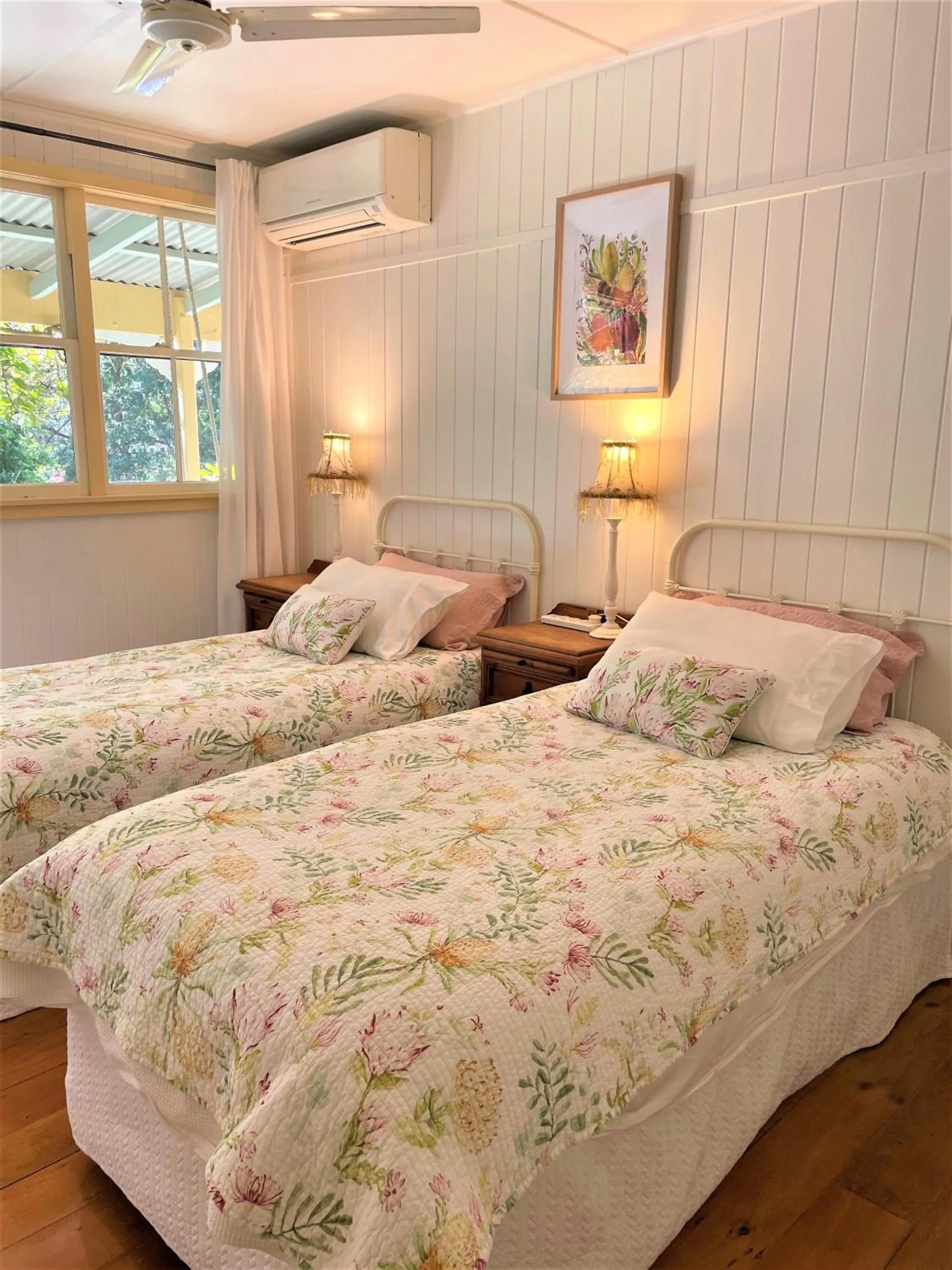 Bed in Noosa Hinterland Escape