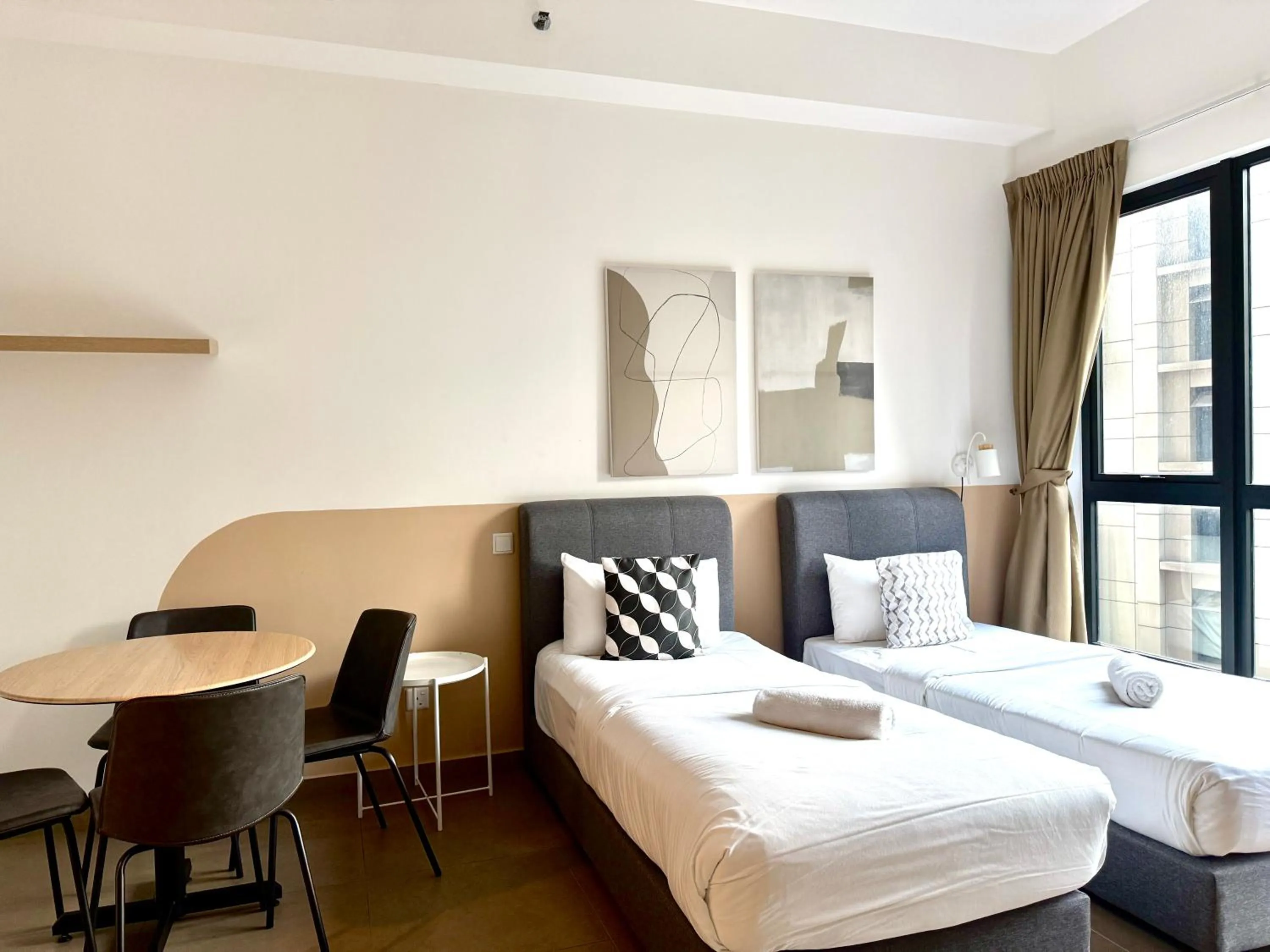 Bed in Mossaz Mana-Mana Suites Kuala Lumpur