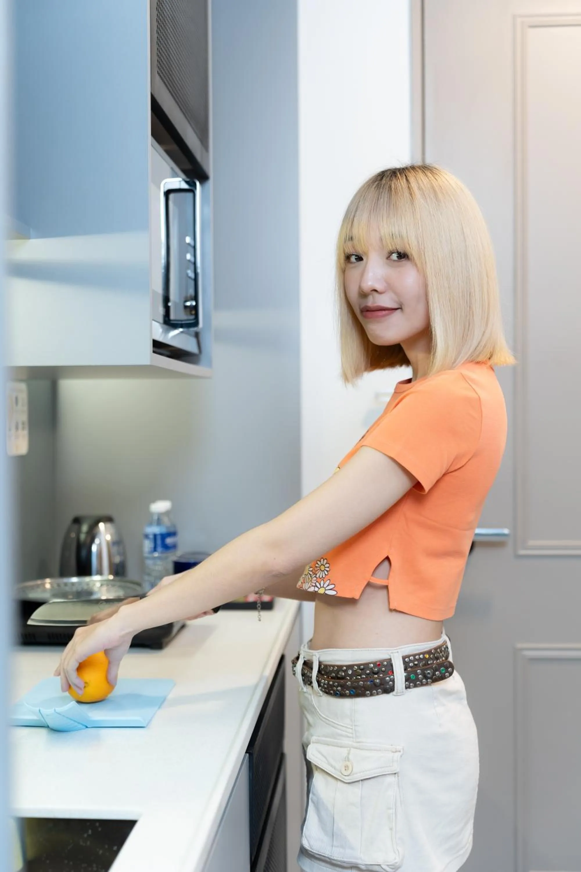 Kitchen or kitchenette in Mossaz Mana-Mana Suites Kuala Lumpur