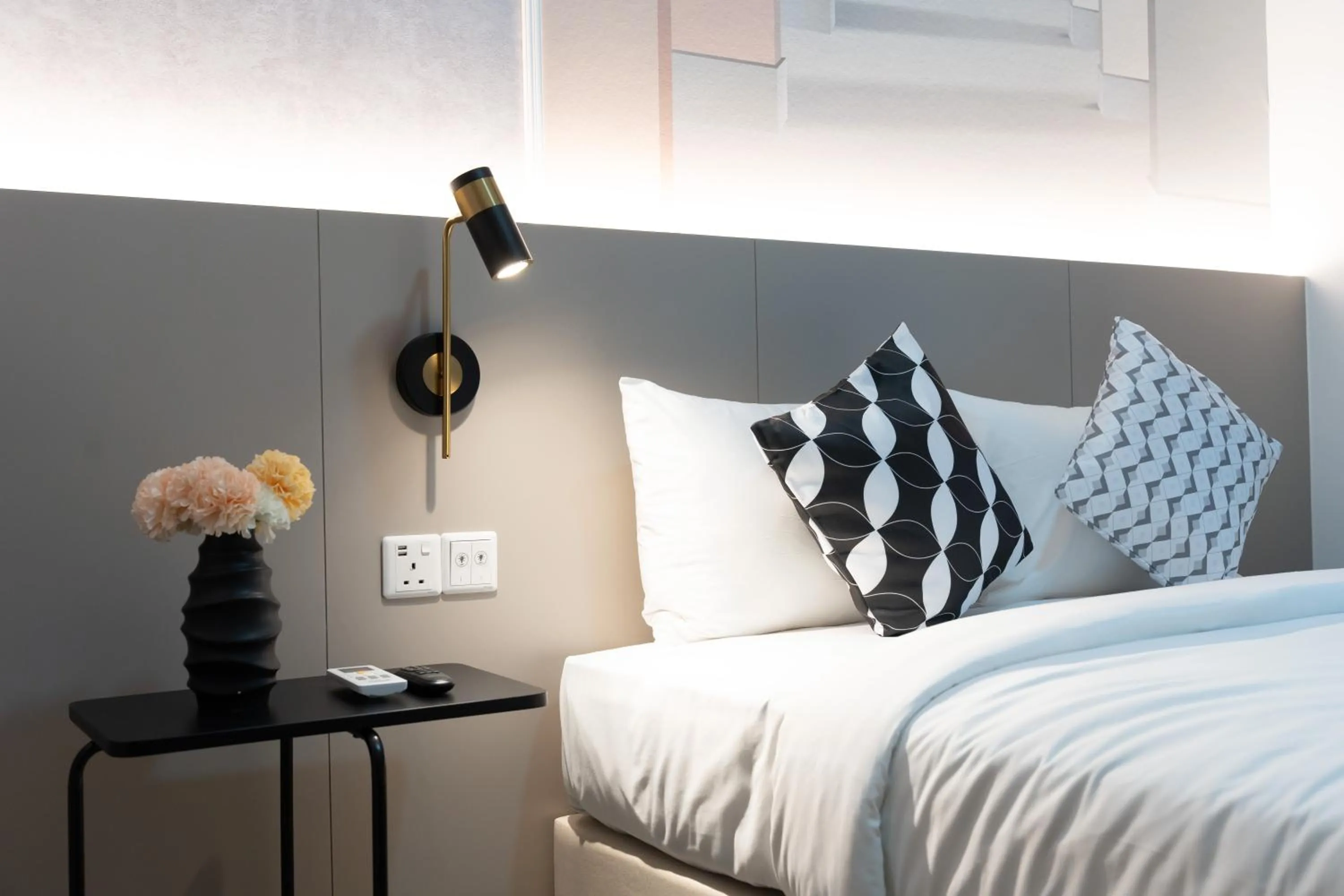 Bed in Mossaz Mana-Mana Suites Kuala Lumpur