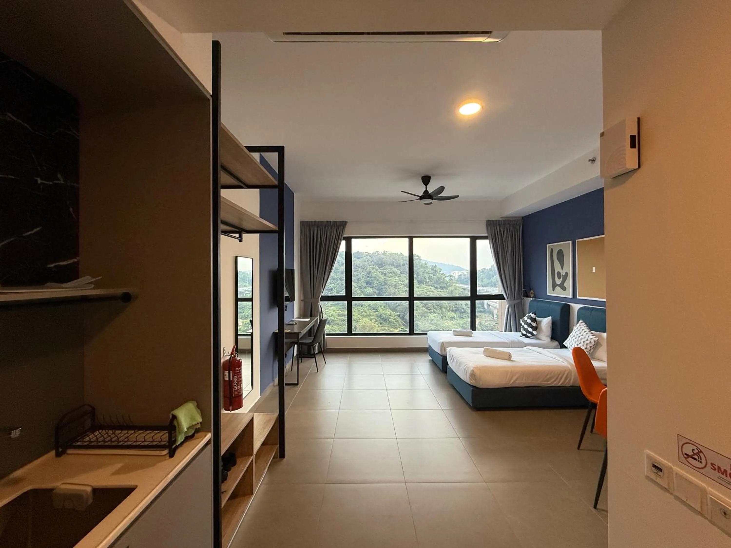 Bed in Mossaz Mana-Mana Suites Kuala Lumpur