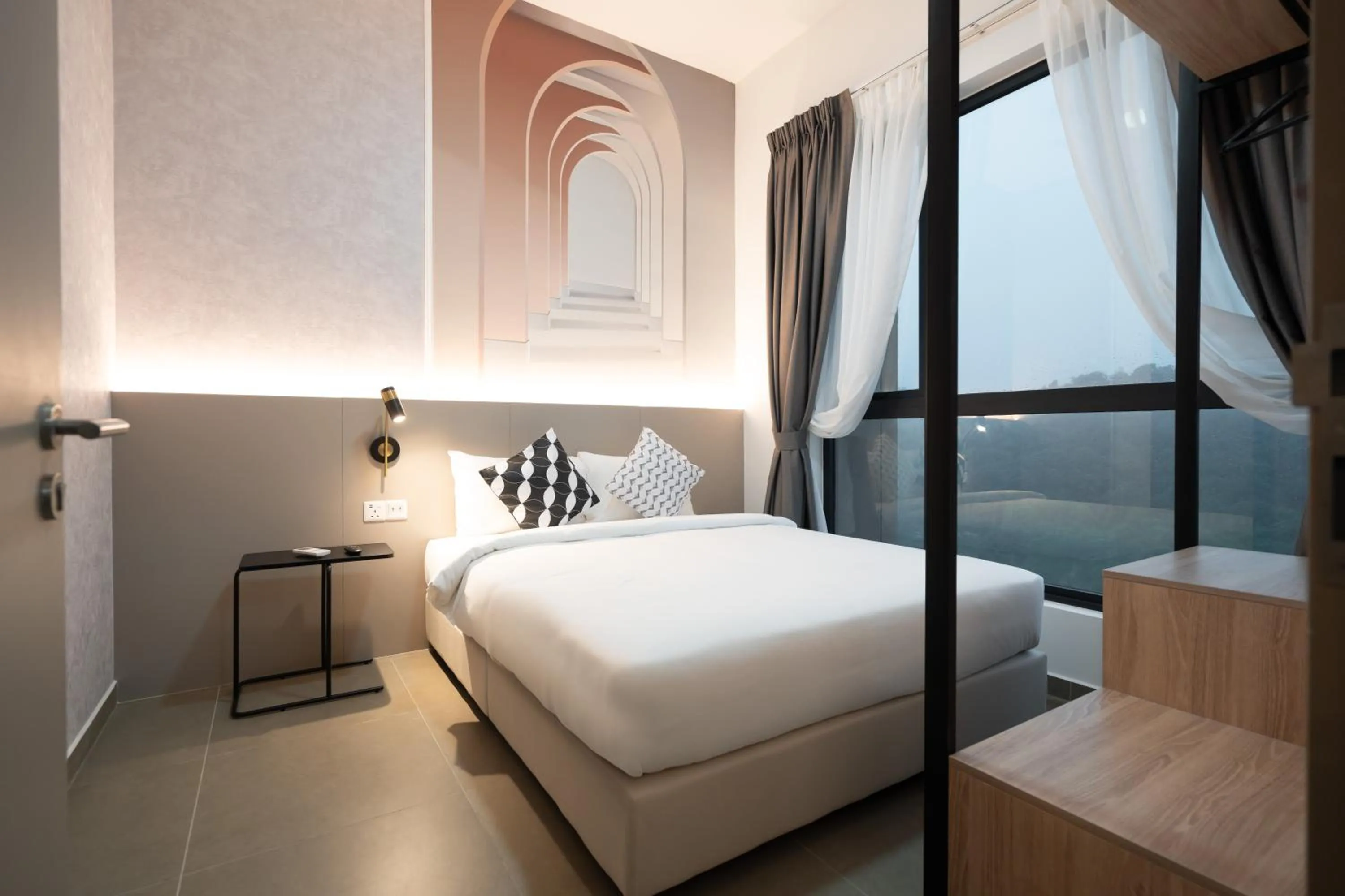 Bed in Mossaz Mana-Mana Suites Kuala Lumpur