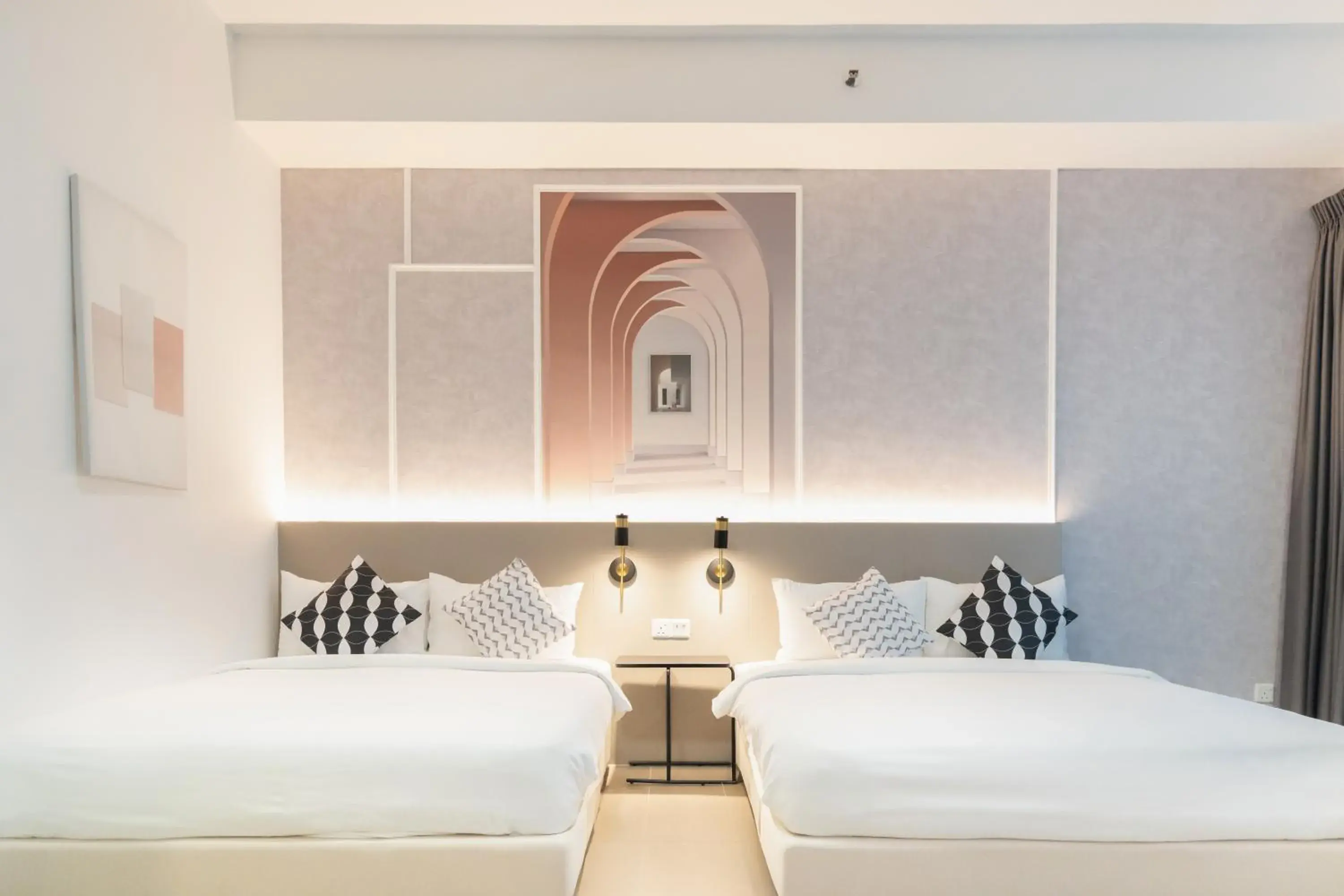 Bed in Mossaz Mana-Mana Suites Kuala Lumpur Bed in Mossaz Mana-Mana Suites Kuala Lumpur