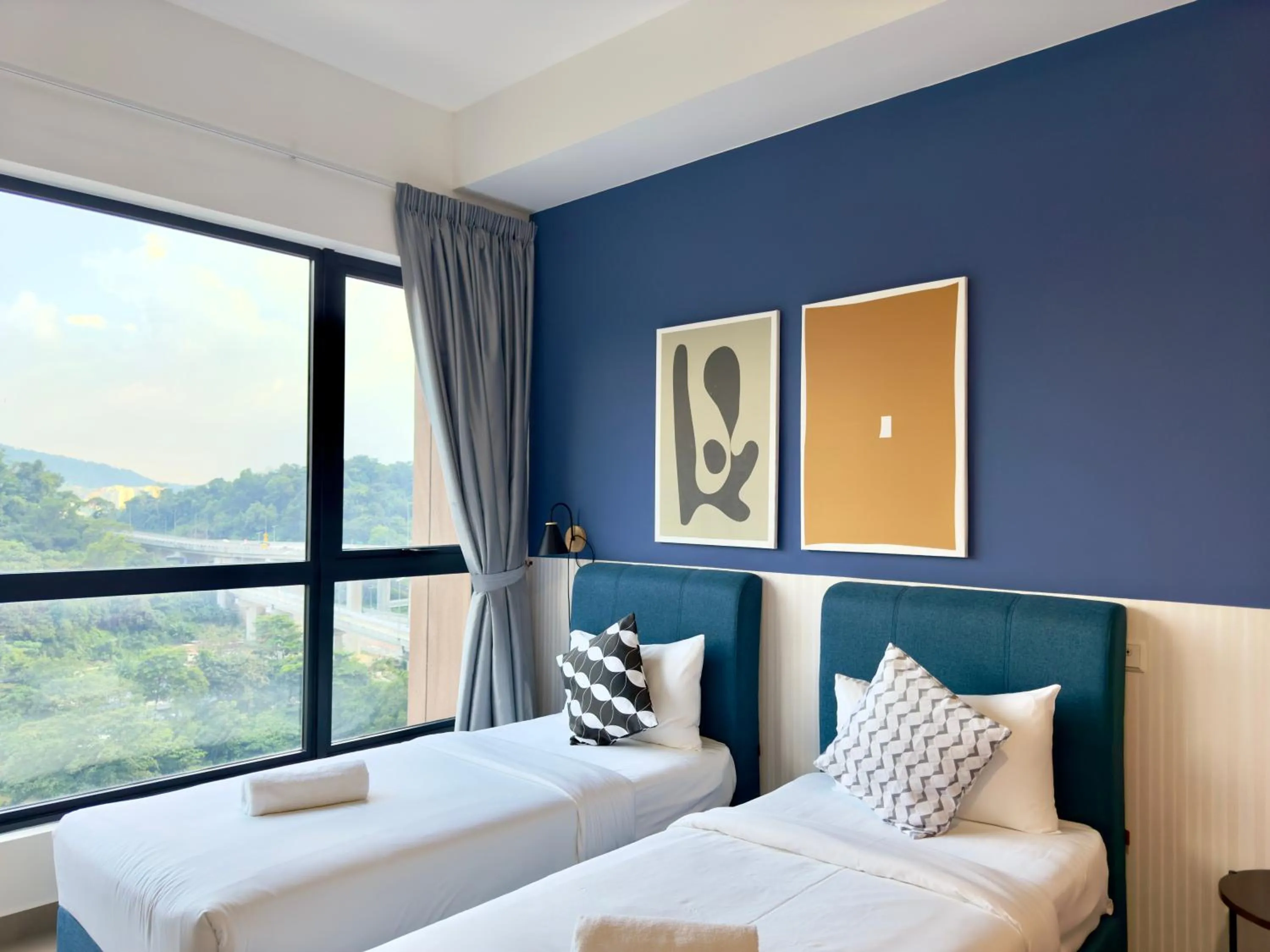 Bed in Mossaz Mana-Mana Suites Kuala Lumpur