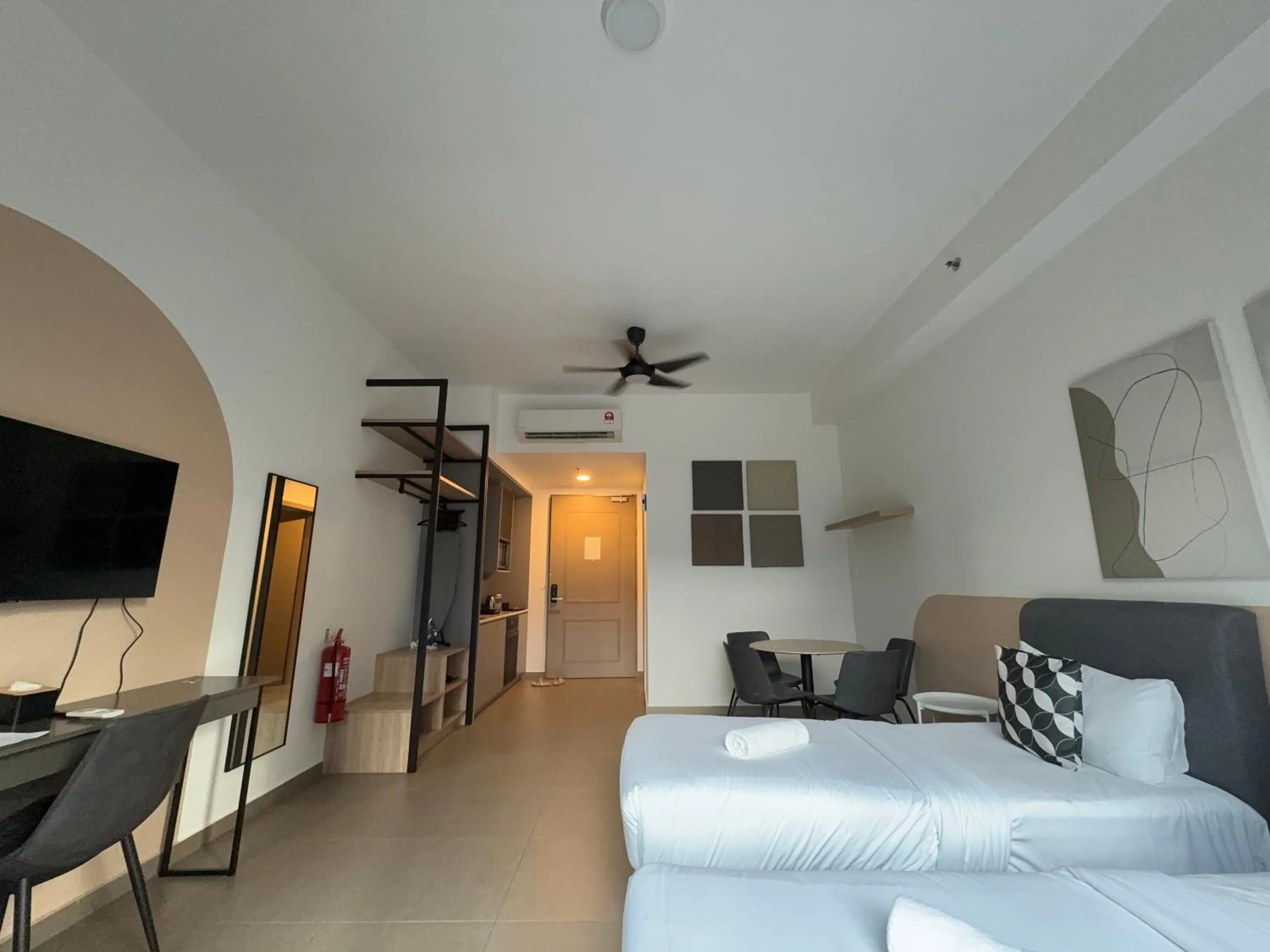 Bed in Mossaz Mana-Mana Suites Kuala Lumpur