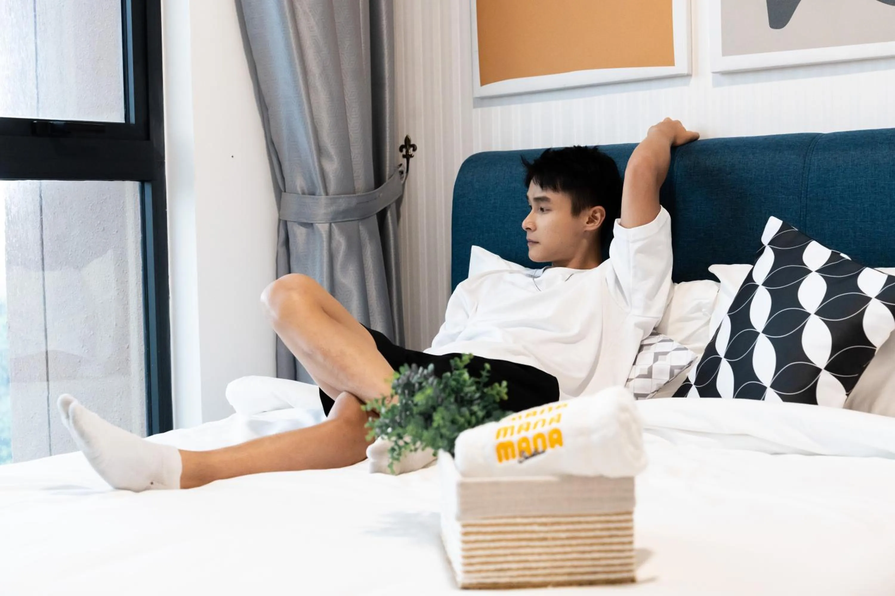 Bed in Mossaz Mana-Mana Suites Kuala Lumpur