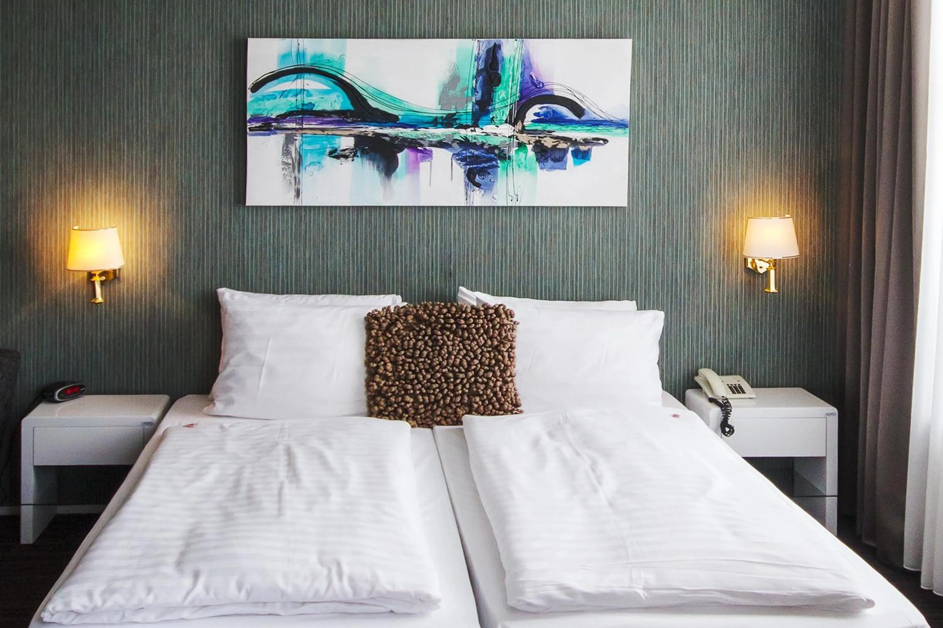 Bed in Grand Hotel Monopole