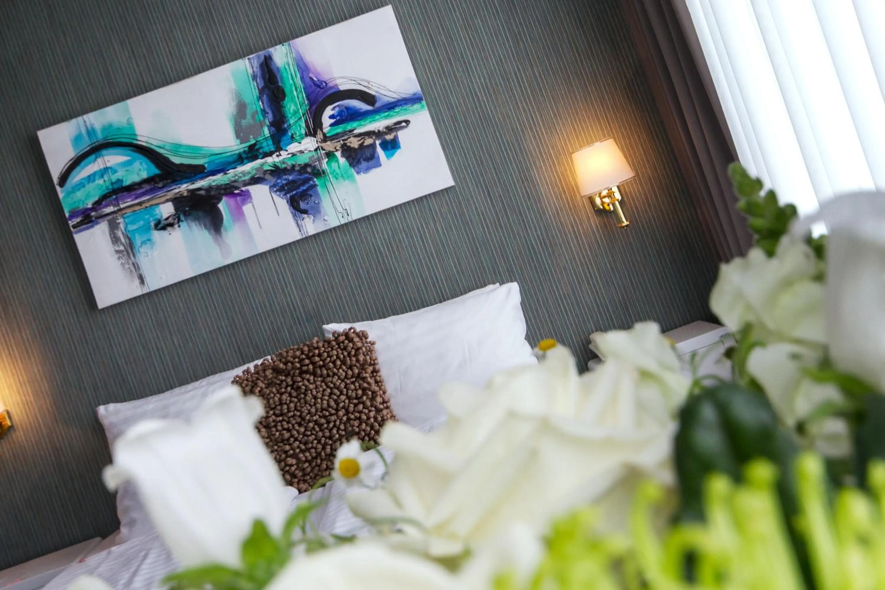 Bed in Grand Hotel Monopole