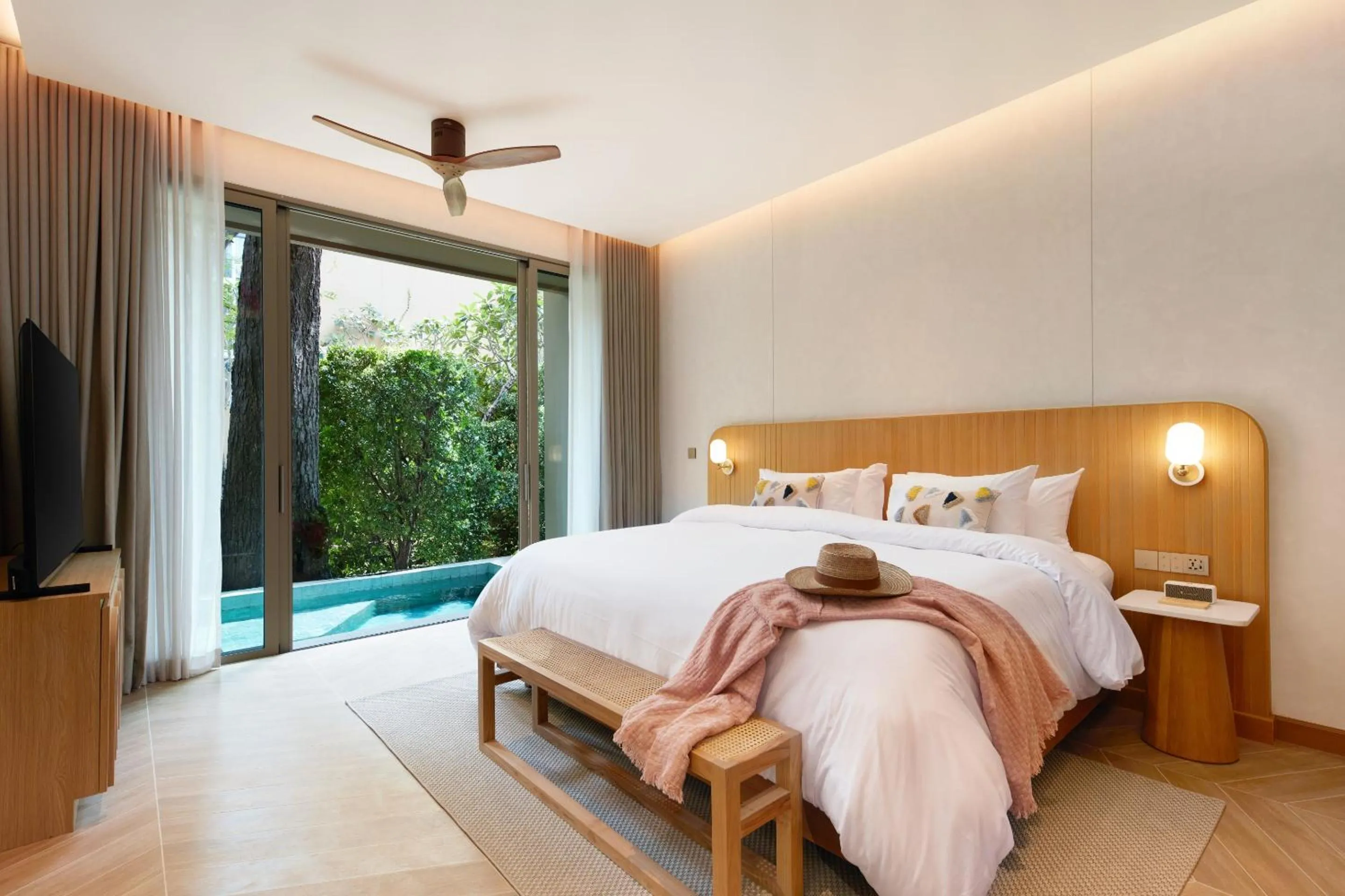 Bed in Marasca Samui - Small Luxury Hotels of the World