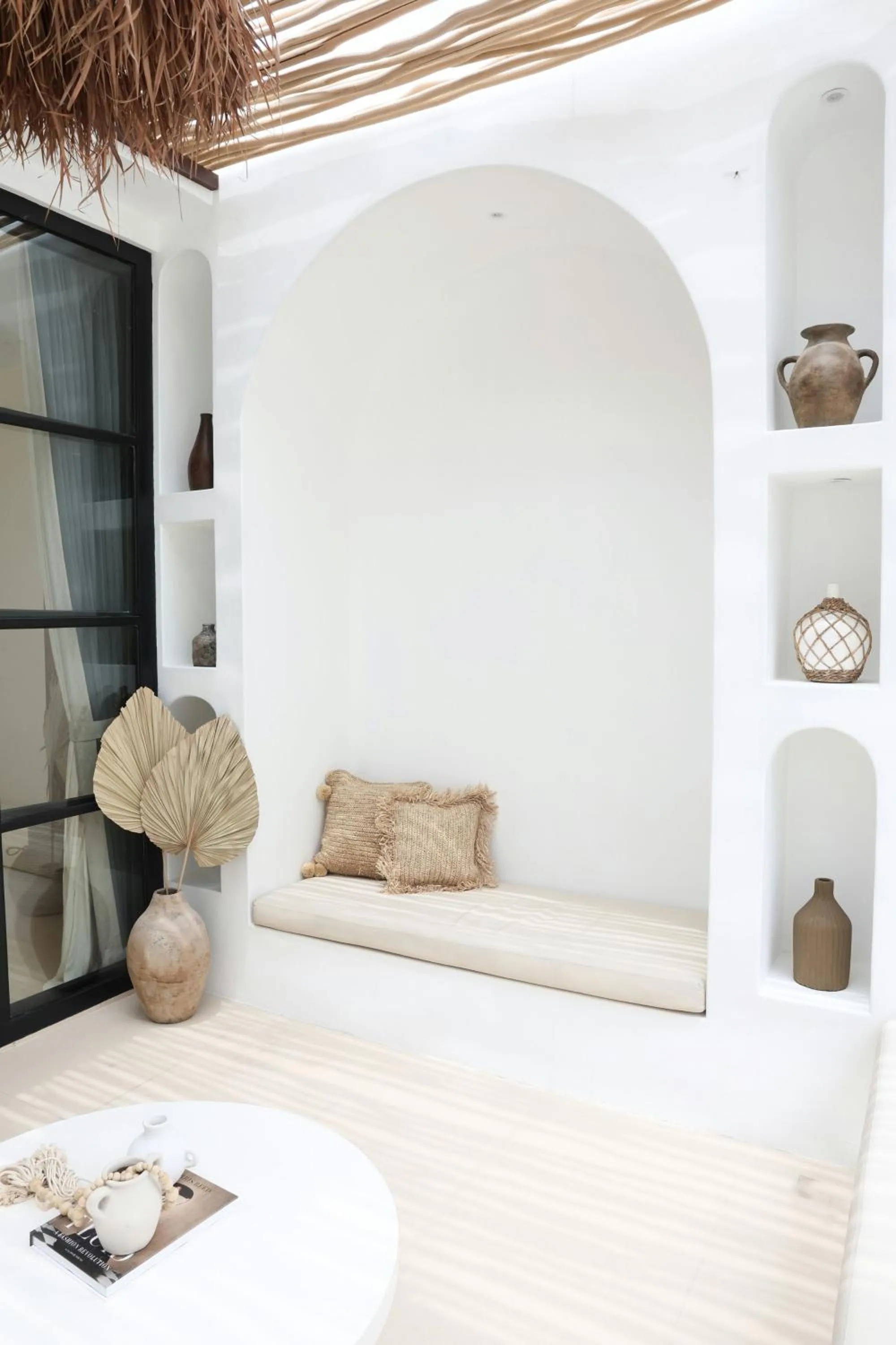 Seating area, Bed in Villa Coconut Canggu