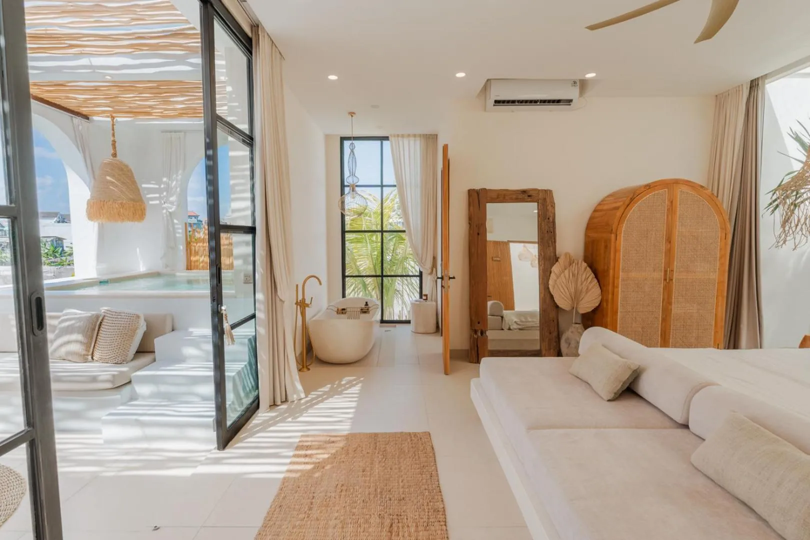 Bedroom, Bed in Villa Coconut Canggu