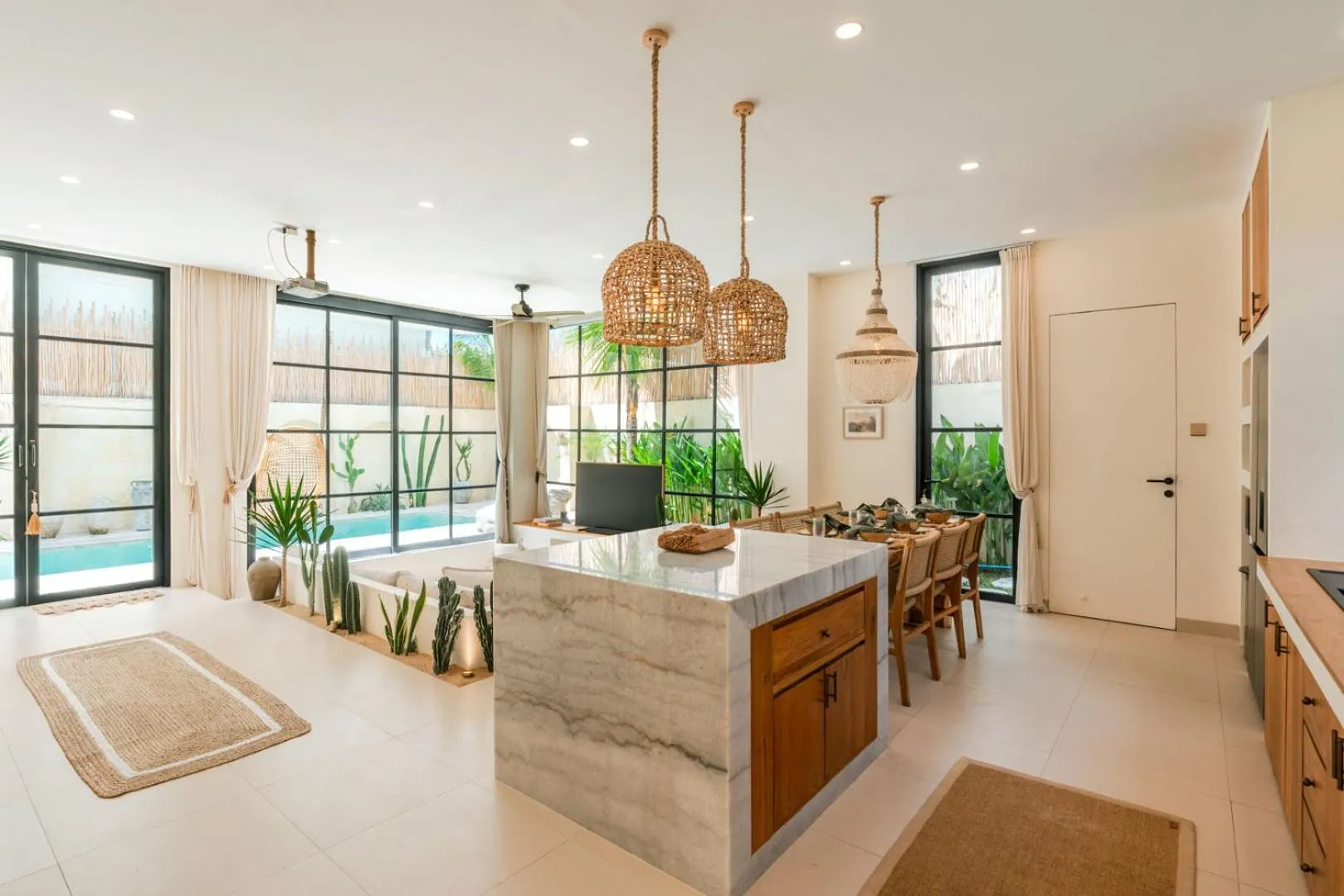 Kitchen or kitchenette in Villa Coconut Canggu