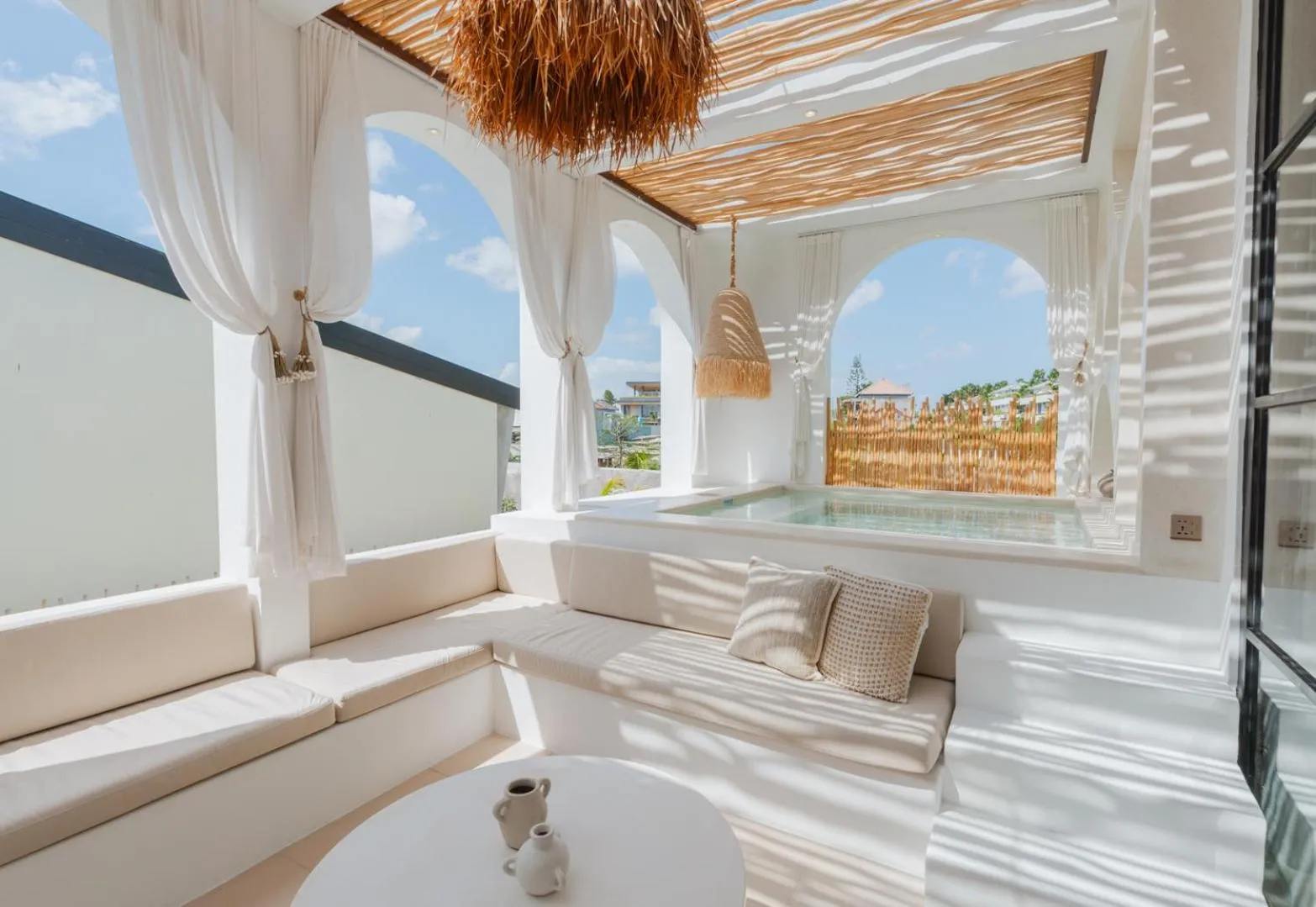 Balcony/Terrace, Bed in Villa Coconut Canggu