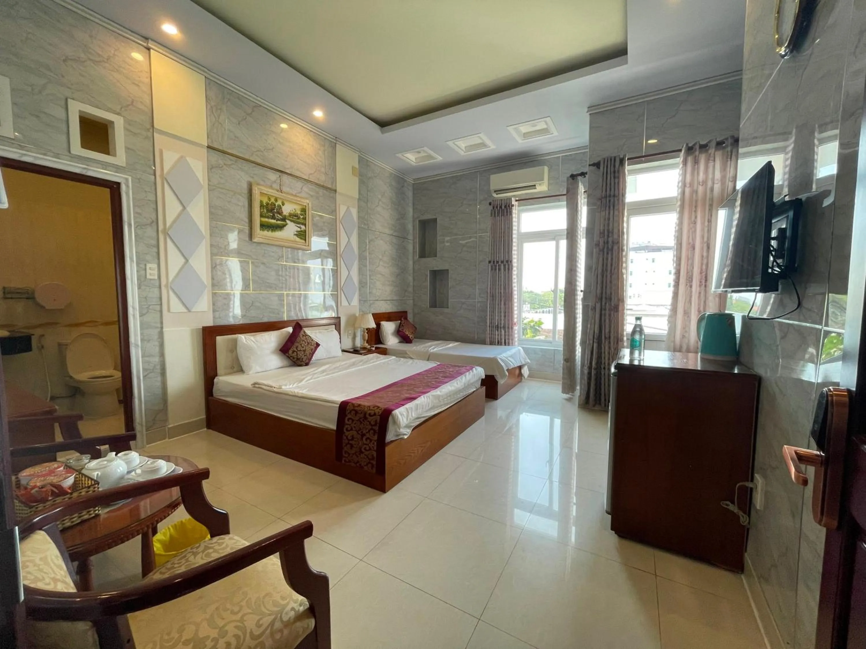 Bed in Hồng Nhung Hotel Kiên Giang