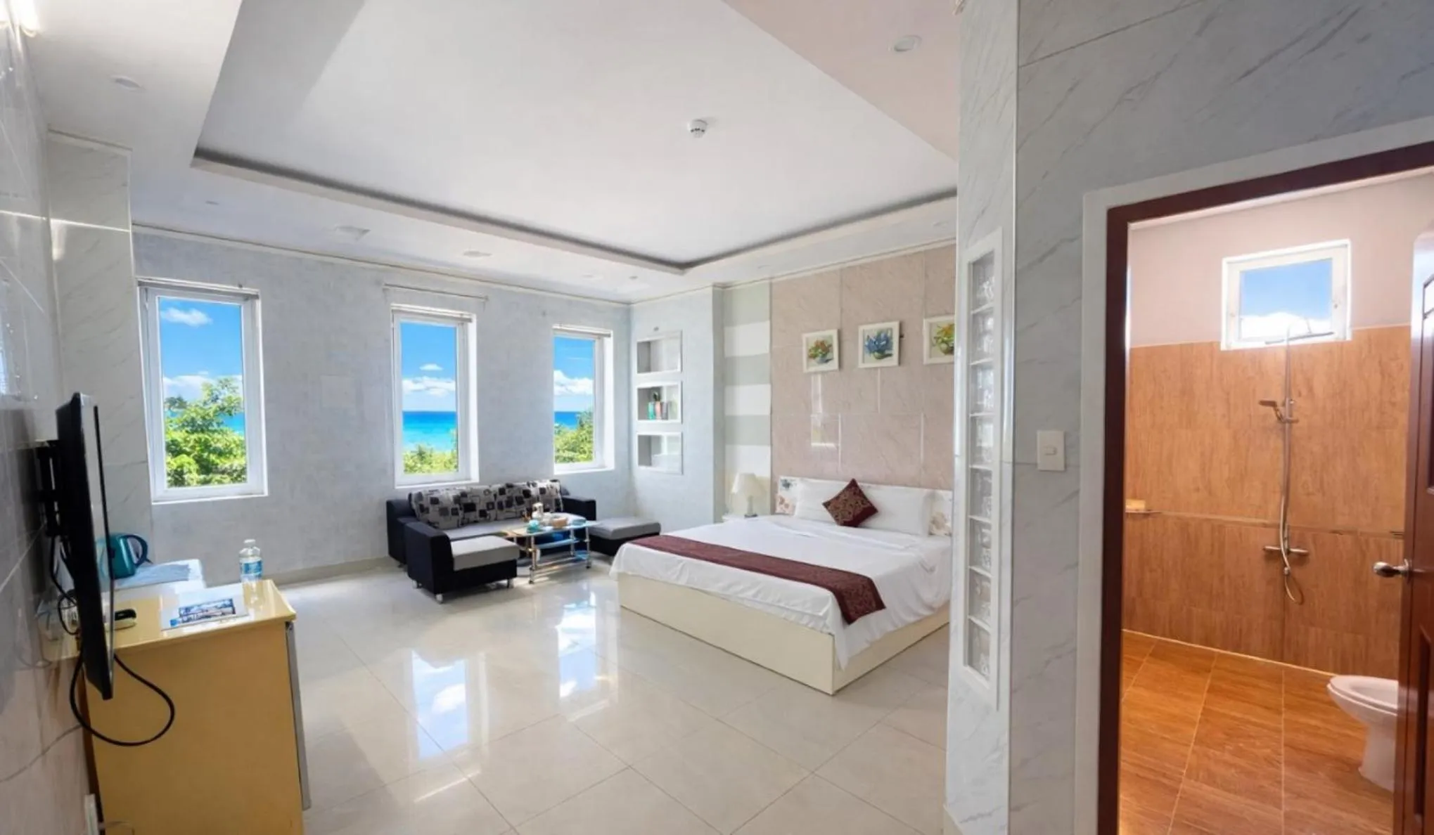 Bed in Hồng Nhung Hotel Kiên Giang