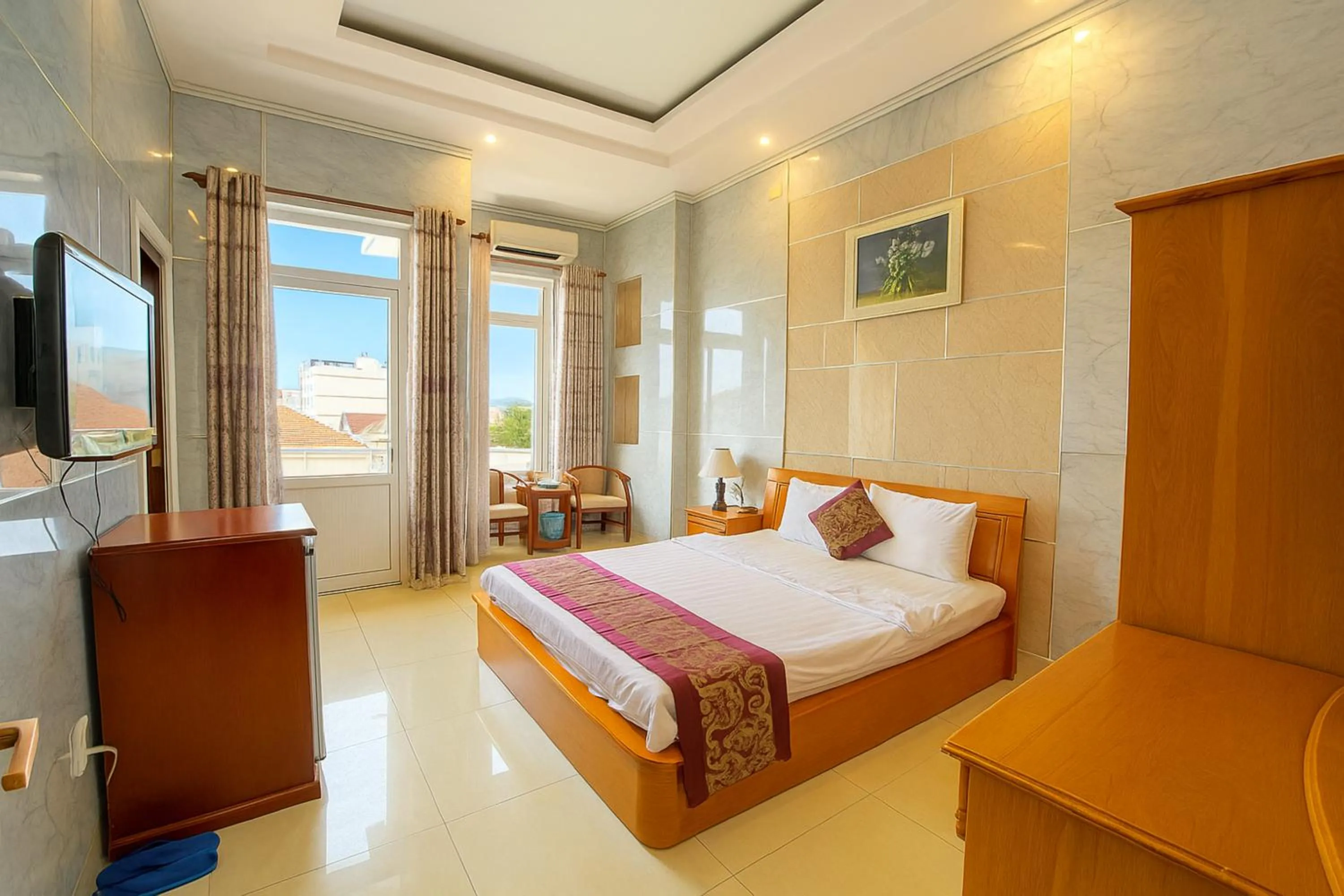 Bed in Hồng Nhung Hotel Kiên Giang