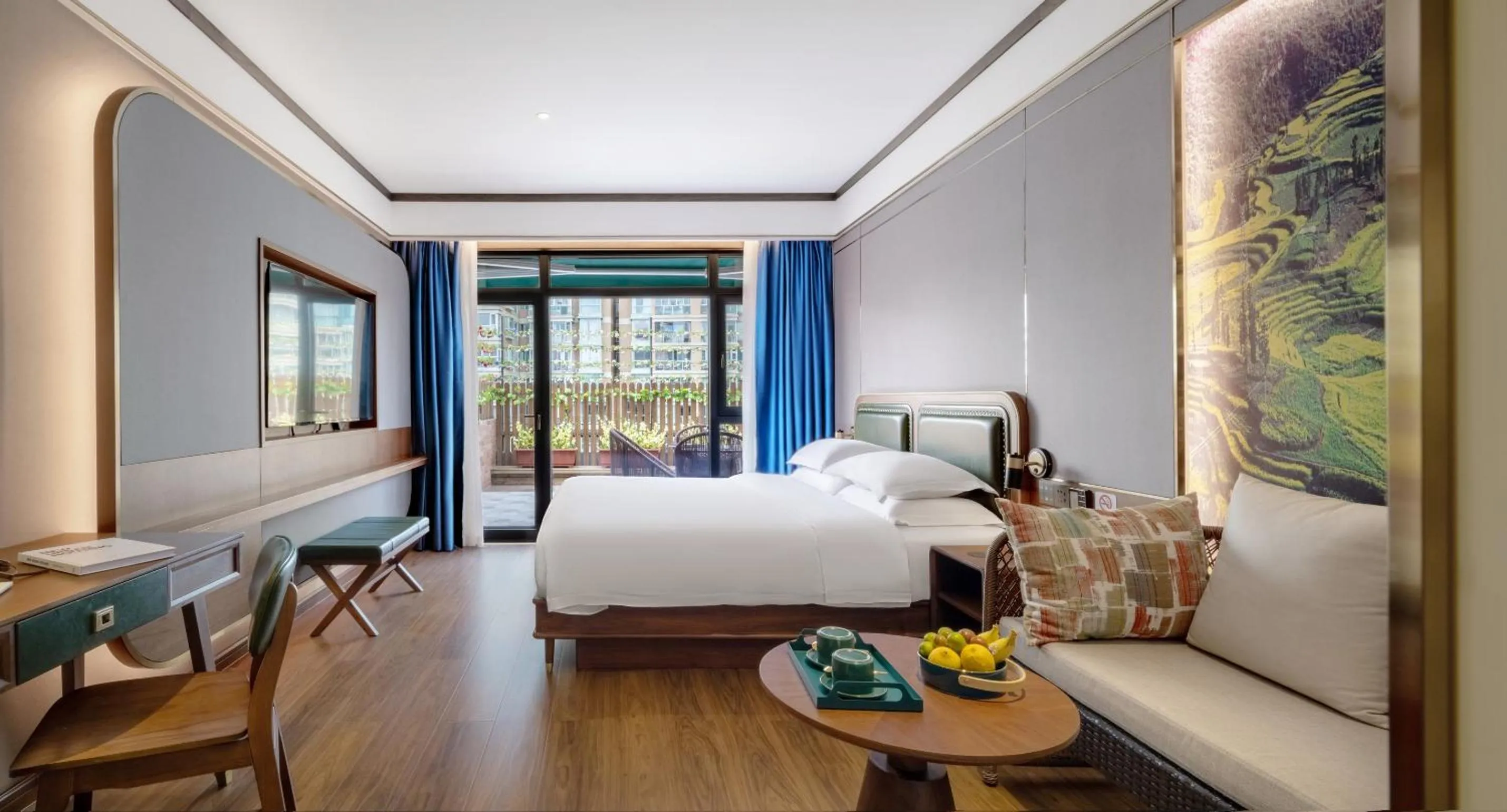 Bed in Nostalgia S Hotel Kunming Old Street