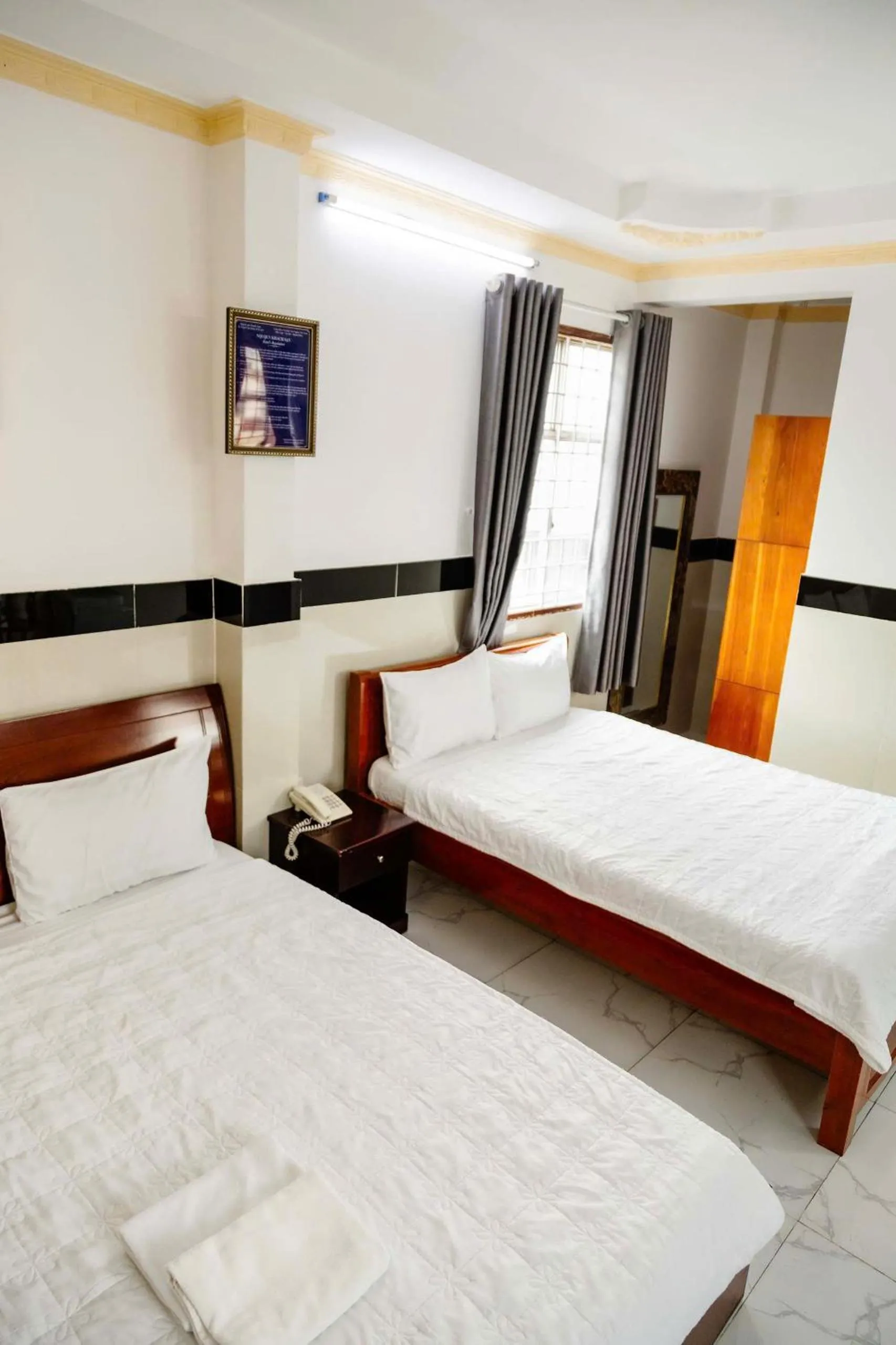 Bed in THANH NGỌC HOTEL