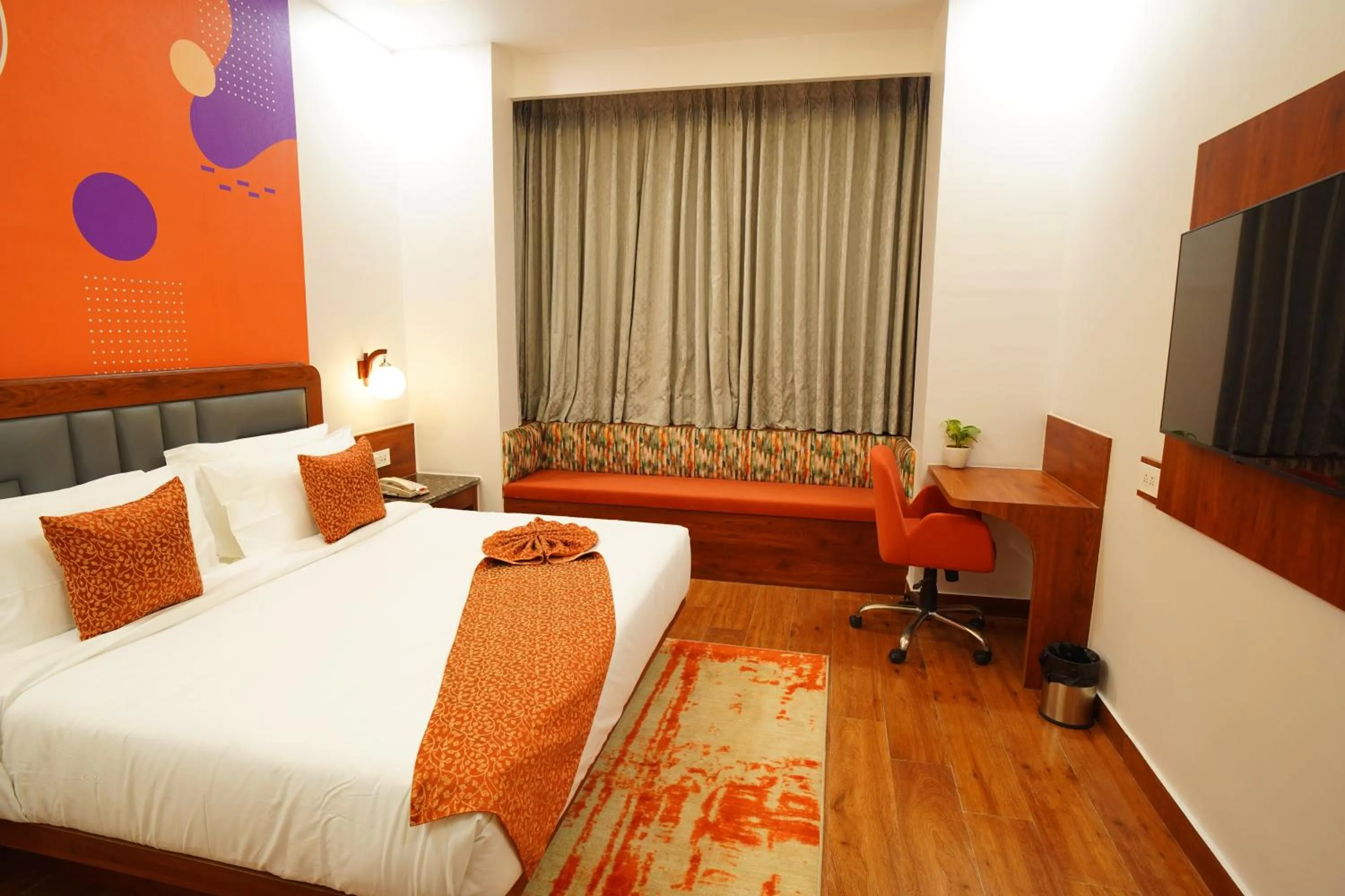 Bedroom, Bed in IRA By Orchid Noida