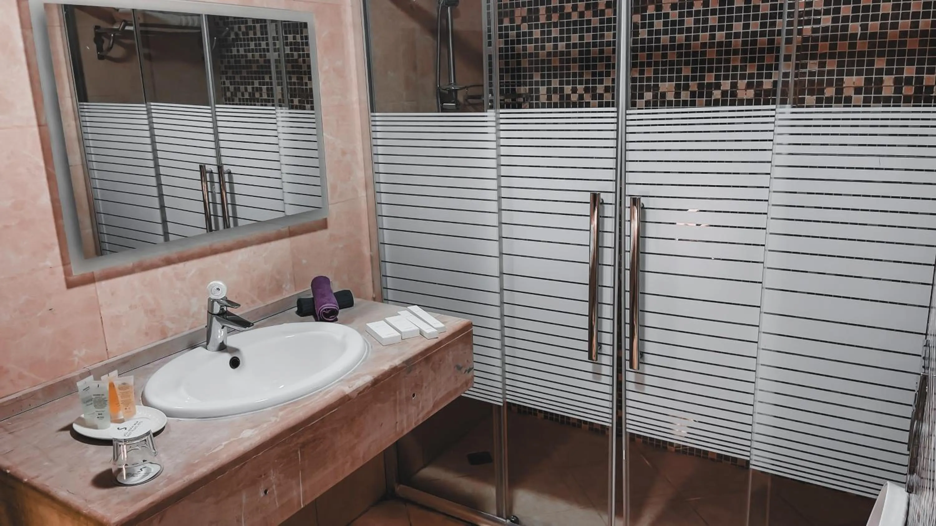 Bathroom in Sandy palace Hotel