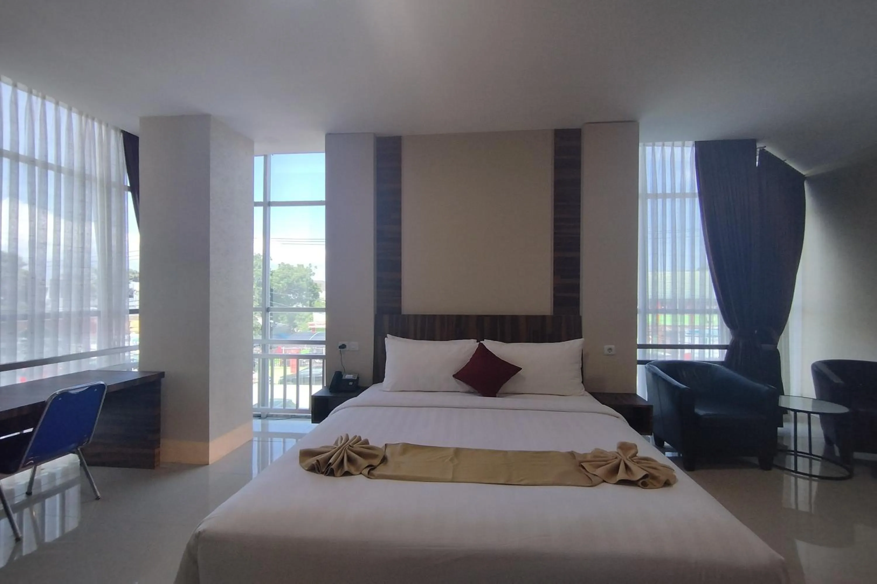 Bed in Great Cokro Edotel Lampung