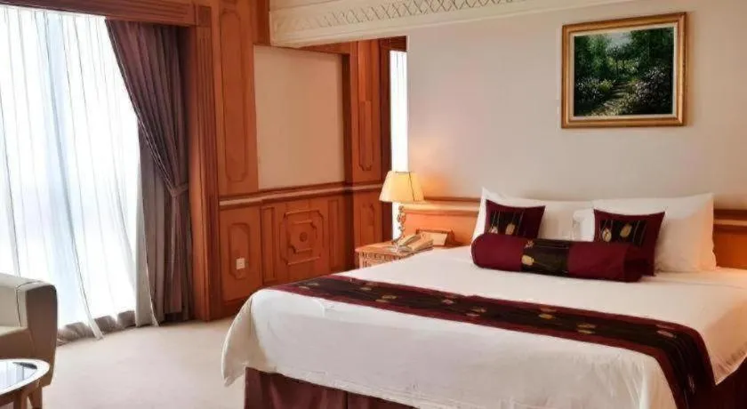 Bed in The Rizqun International Hotel