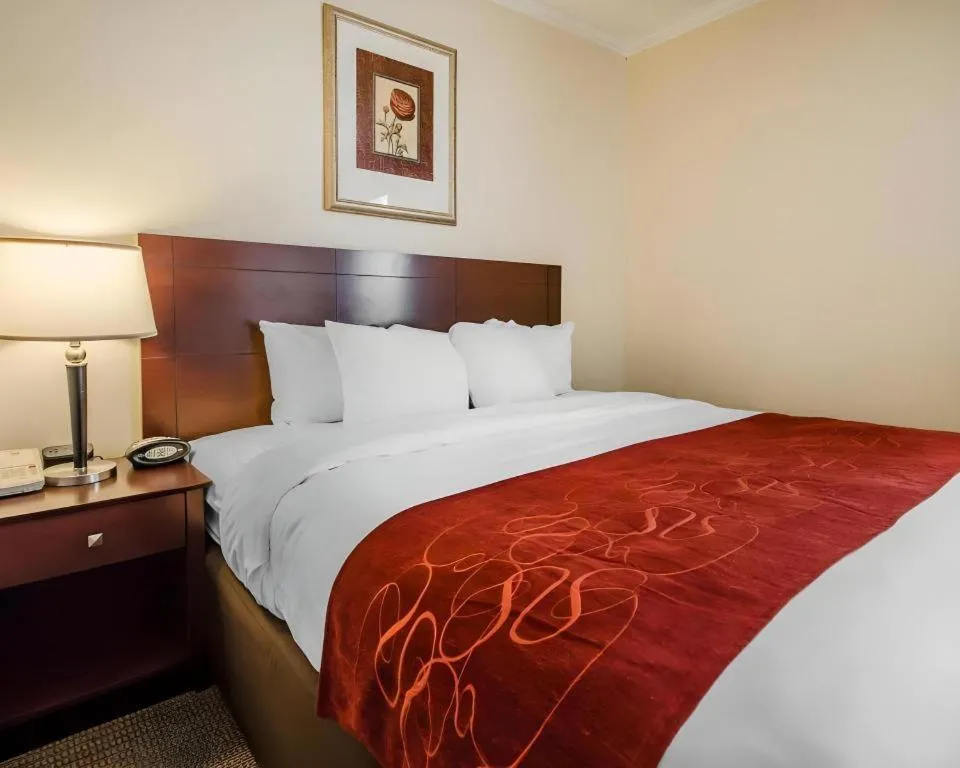 Bed in Quality Suites Jeffersonville - Louisville North