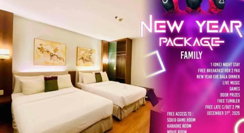 Bed in Grand Cemara Hotel