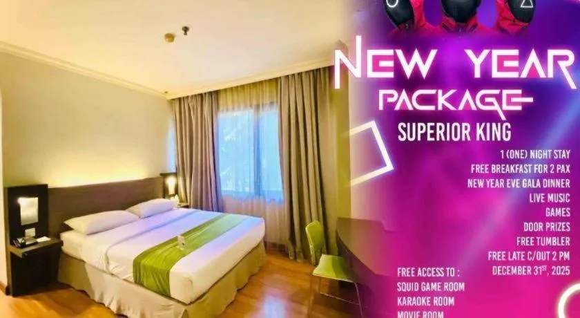 Bed in Grand Cemara Hotel