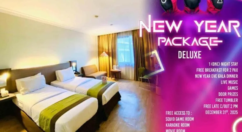 Bed in Grand Cemara Hotel