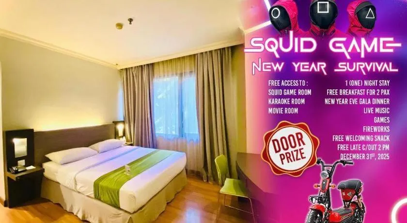 Bed in Grand Cemara Hotel