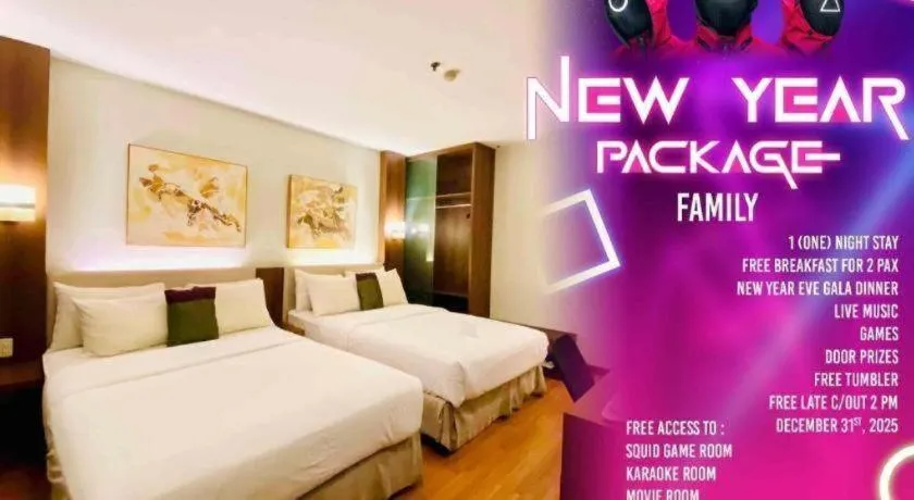 Bed in Grand Cemara Hotel