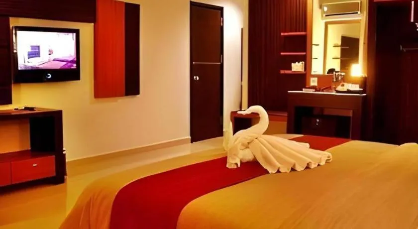 Bed in Travello Hotel Manado