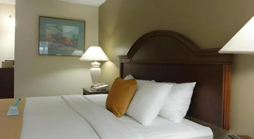Bed in AmericInn by Wyndham La Crosse Riverfront-Conference Center