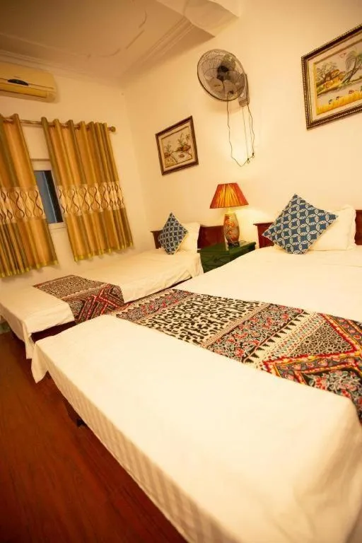 Bed in Canh Dieu Mountain Hotel