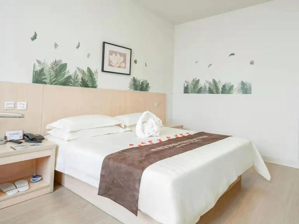 Bed in Jinjiang Inn E'ling Cultural and Creative Second Factory