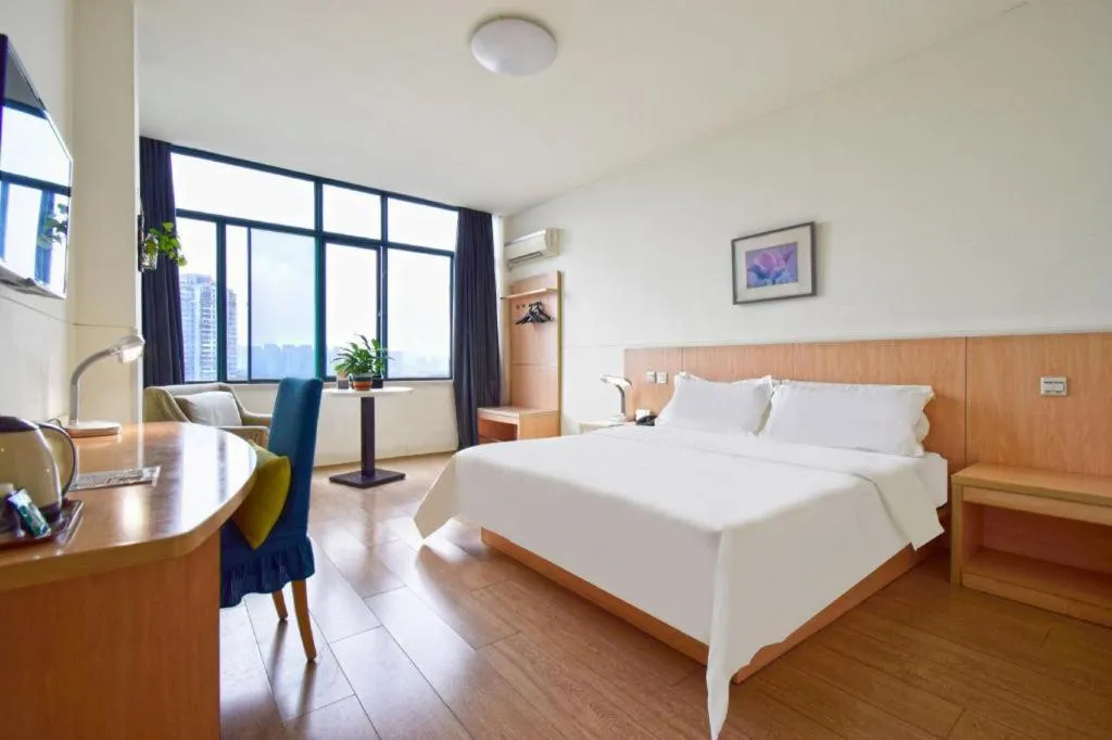 Bed in Jinjiang Inn E'ling Cultural and Creative Second Factory