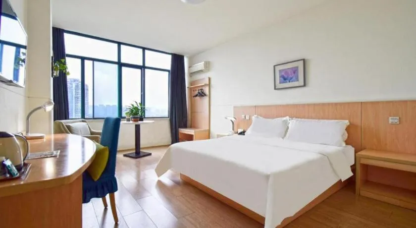 Bed in Jinjiang Inn E'ling Cultural and Creative Second Factory