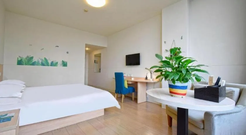 Bed in Jinjiang Inn E'ling Cultural and Creative Second Factory