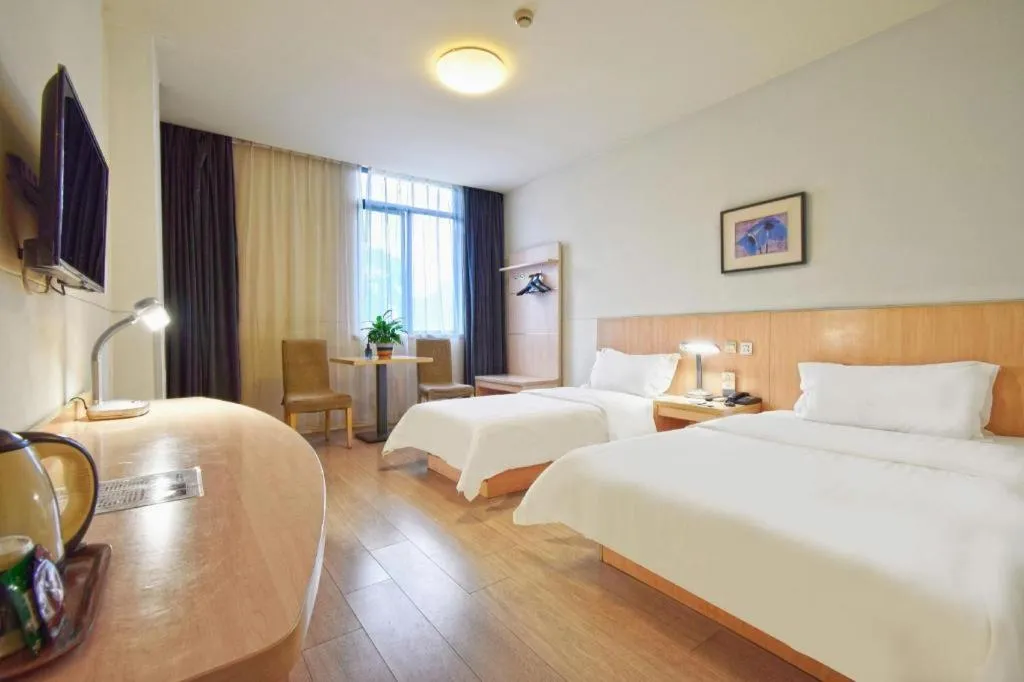 Bed in Jinjiang Inn E'ling Cultural and Creative Second Factory