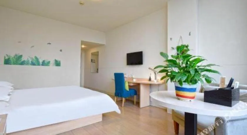 Bed in Jinjiang Inn E'ling Cultural and Creative Second Factory