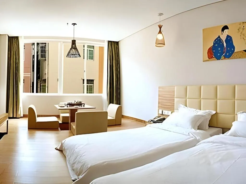 Bed in Orient Sunseed Hotel Airport Branch