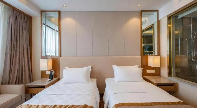 Bed in Jinan Blue Horizon Hotel Shizhong