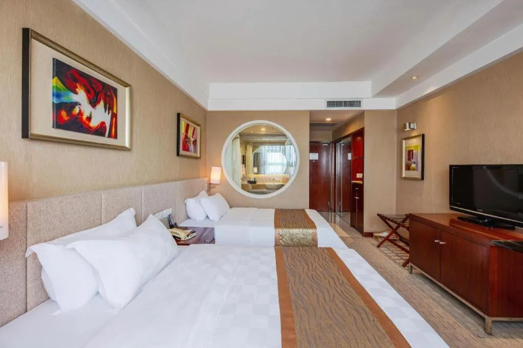 Bed in Jinan Blue Horizon Hotel Shizhong