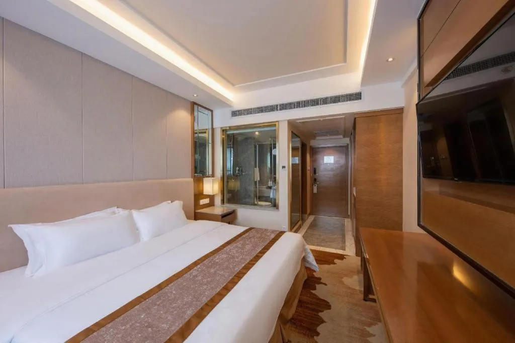 Bed in Jinan Blue Horizon Hotel Shizhong