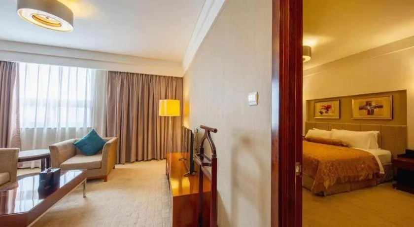 Bed in Jinan Blue Horizon Hotel Shizhong