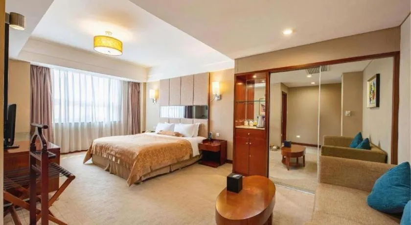 Bed in Jinan Blue Horizon Hotel Shizhong