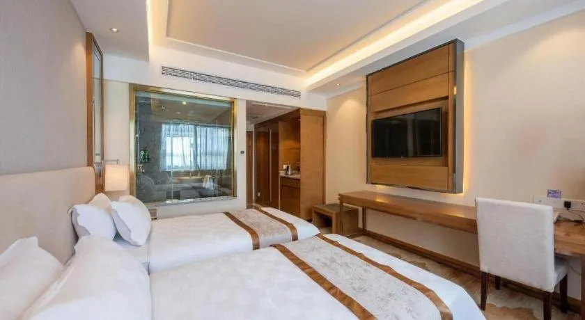 Bed in Jinan Blue Horizon Hotel Shizhong